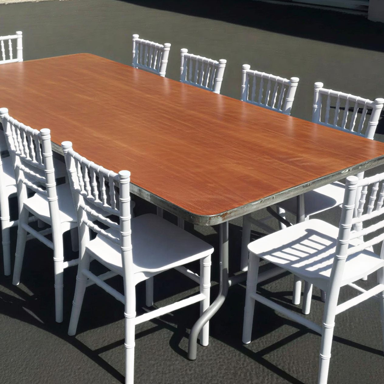 kids fancy white chairs setup